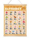 Alphabet Educational Wall Art Decor for Daycare,Colorful Educational Poster for Preschool,Ages 1-6 Toddler Learning Poster for Nursery Playroom,Classroom Must Haves14x18.5Inch (Orange-Alphabet)