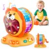 Alphabet Learning Toys for Toddlers 1-2 Year Old, Lion Spin and Sing ABC Letter Interactive Toys with Lights Sound, Musical Educational Toys for Boys Girls Kids, First Christmas Birthday Gift
