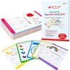 Alphabet Number Tracing Flash Cards | Reusable Large Dry Erase ABC, Numbers, Shapes & Colors | Upper & Lowercase Writing Practice | Montessori Learning for Toddlers, Preschool & Kindergarten
