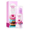 ALPHAWIN Hand and Foot Care Stick Set, 3 Sweet Dessert Scents Moisturizing Balm Stick for Hands Feet Heels Elbows and Knees (Donut Cream)
