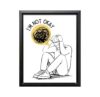 ALPINE INK CO. I'm Not Okay Canvas Poster - Mental Health Awareness Design Style - Motivational Quote Artwork - Living Room Bedroom Office Studio Wall Decor - 8x10 Black Framed Canvas Print