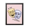 ALPINE INK CO. I'm Tired of Pretending Canvas Poster - Mental Health Awareness Wall Decor - Motivational Artwork for Bedroom, Office or Studio - 16x20 Black Framed Canvas Print