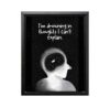 ALPINE INK CO. Inspirational Quote Canvas Poster - Drowning in Thoughts I Can't Explain, Mental Health Awareness Wall Decor - Motivational Art for Women - 24x32 Black Framed Canvas Print