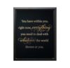 ALPINE INK CO. Motivational Canvas Poster - You Have Within You Everything Artwork - Inspirational Life Quote Design - Home Office Bedroom Wall Decor - 16x20 Black Framed Canvas Print