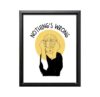 ALPINE INK CO. Nothing's Wrong Canvas Poster - Mental Health Awareness Wall Decor - Motivational Quote Artwork for Bedroom, Office or Studio - 16x20 Black Framed Canvas Print