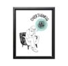 ALPINE INK CO. Overthinking Canvas Poster - Mental Health Awareness Wall Decor - Motivational Artwork for Bedroom, Office or Studio - Thought-Provoking Design - 18x24 Black Framed Canvas Print