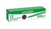 Alpino - Box of 12 Stand Markers Black | Washable Markers for Kids | Bright Markers | Ideal for School | Super Durable Fibre Tip and Safe Water Based Ink