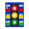 ALSLEA Behavior Chart for Classroom 26"H x 19" W Student Behavior, Emotions, and Group Management Pocket Chart Stoplight Behavior Chart for Kids at Home with 35 Dry Erasable Cards