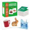 ALSOLIFE Thick Baby Flash Cards for Toddlers 1-3 Sight Words Flash Cards for Kindergarten，50 First Words