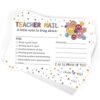 AltarreT 50Pcs Teacher Mail Notes to Parents, Smiley Face Happy Notes Mail Postcards, Motivational Good Behavior Incentive Cards, Positive Behavior Cards for Preschool Kindergarten Elementary School