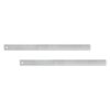 Alumicolor Flexible Stainless Steel Ruler w/Cork Back Value Pack, Silver, 18IN - Pack of 2