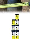 Aluminium Survey Staff Telescopic Grade Rod with Tripod for Site Work