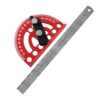 Aluminum Alloy Angle Protractor - 0-180° Adjustable Woodworking Ruler