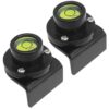 Aluminum Builders Grade Rod Bubble Level for Upright Position of the Rod Pole Staff, Compatible with Topcon, Leica, Seco, CST/Berger, Johnson, Nedo, NWI and More (2PCS, Green)