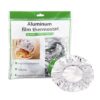 Aluminum Foil Thermal Cover for Various Round Dishes and Takeout Containers Heat Retention Oil Insulation Sleeves Recyclable Plate Lid