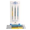 Alvin, Draft-Matic Mechanical Pencil, 3 Pack, Stainless Steel Drawing and Design Tools, Great for Drafting, Architecture, Engineering, and Art - Includes 0.3mm, 0.5mm, and 0.7mm