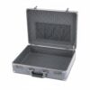 Amagogo Aluminum Storage Case Lock Box Organizer Briefcase Holder with Double 3 Digit Locks and Scratch Resistant Lining suitable for home use office organization travel, Titanium Gray, L P-lock