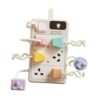 Amagogo Plug and Switch Board for with Sound Effects Auditory on Correct Match Compact Lightweight 16.5x16.5x3.2cm, Style A