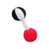 Amagogo Rattle Weighted Rattles with Sounds Early Development Enlightenment Musical Toys for Hand Bar, Black