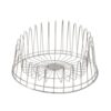 Amagogo Rotating Dish Rack Circular Plate Organizer Bowl Rack Stand with Open Wire Frame Stainless Steel Build Suitable for Compact Kitchens Condos Office Break Rooms