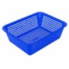 Amagogo Storage Basket Home Organizer Polypropylene Bin Sturdy Design Multipurpose Storage Suitable for Laundry Room Bedroom Pantry , Blue