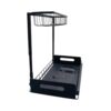 Amaloria Under Sink Organizer, 2 Tier Pull Out Kitchen Cabinet Organizer, Adjustable Height, Slide Out Multipurpose Under Sink Storage Drawers for Bathroom, Pull-Out Home Organizers, 2 Pack.