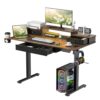 AMAMIA Electric Standing Desk with Drawers & Keyboard Tray