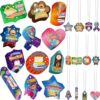 AmazingSpark 120 Pcs Awesome Attendance Reward Tags Bulk with Chains, Motivational Tag Education Awards Prizes PVC Waterproof Reading Necklace for School Classroom Teacher Reward