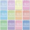 AmazingSpark 12 Pack Book Review Mini Sticky Notes Notepad 360 Sheets Book Club Gifts Bookish Items Things Reading Tracker Self Stick for Readers Bookish Bookworm Back to School(Pastel)