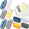 AmazingSpark 24 Pcs Back to School Teacher Gifts Jumbo Acrylic Paper Clips Sunday Appreciation Day Operation Paperclip Bookmark Book Lovers Office Classroom Supplies (Mixed Style)