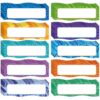 AmazingSpark 50 Pcs Magnetic Name Plates 6'' x 2" Magnetic Dry Erase Labels Desk Name Tags Magnets Reusable Neon Label Strips for Classroom Office Home Whiteboards Refrigerator Locker Shelf Crafts