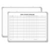 AmazingSpark Lined Whiteboard Blank Grid Aluminum Frame Dry Erase Board Reusable Wall Mounted Board for Scheduling, to Do Lists Weekly Planning Home Work (24 x 18 Inch,Real Estate Whiteboard)