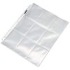 Amazon Basics 9-Sleeve Trading Card Protectors Binder Sheet for Storage and Protection, Top Loading, Transparent, 100-Pack