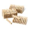 Amazon Basics Birch Wood Clothespins with Strong Spring-Loaded Grip, Holds up to 3 lbs, Pack of 100