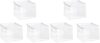 Amazon Basics Clear Zippered Storage Bags for Closet Organization, Stackable Clothing and Linen Storage Containers, 6-Pack