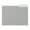 Amazon Basics File Folders for Organization, Letter Size, 1/3 Cut Tab, Gray, 36-Pack