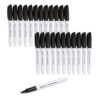Amazon Basics Fine Tip Permanent Markers for Writing, Drawing, Quick Drying, Office, School, and Home Use, Black, 24 Pack