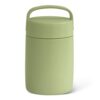 Amazon Basics Insulated Food Jar, Hot and Cold Food Container, Stainless Steel, Leak-proof with Carry Handle, 16 Ounces, Olive