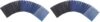 Amazon Basics Letter Size Clear Front Report Covers with Metal Prong Fasteners for Documents, 50-Pack, Assorted Black and Navy