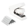 Amazon Basics Office Heavy Duty Stapler, Flat Clinch, Effortless, 40 Sheet Capacity, 1000 Staples, No Jam, for Classroom, Office or Desk Use, White