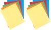 Amazon Basics Twin Pocket File Folders with Fasteners, Letter Size, Business Card Slot, Assorted Colors, 50-Pack
