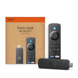 Amazon Fire TV Stick 4K Select (newest model), start streaming in 4K, AI-powered search, and free & live TV, find shows faster with Alexa+