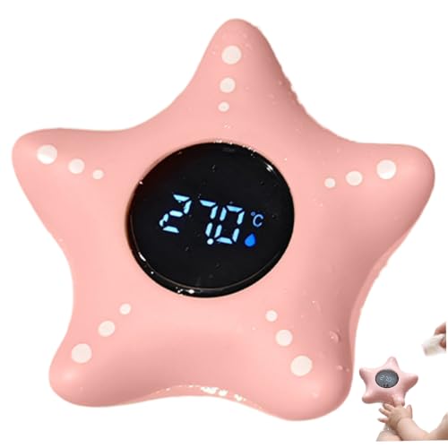 Ameble Bath Thermometer, Color Alert Floating Baby Thermometer for Infant Safety, LCD Display for Precise Water Temperature from 0-80°C Bath Colour Alert Floating Baby for infa