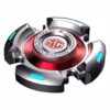 AMEIYUN Luminous Finger Hand Spinners Sensory Desk Toy for Kid Adult,Fingertip Gyro Gadget, Toy for Stress Anxiety Relief, Metal Fidget Spinner (Silver,A)