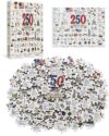 America 250 Puzzle 1000 Pieces for Adults, Patriotic Jigsaw with Flag Eagle Liberty Artwork, 4th of July Independence Day Gift, USA History Party Game, Framed Wall Decor, Family Activity
