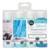 American Crafts Color Pour Pre-Mixed Paint Kit 4/Pkg-Tidal Wave