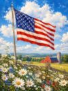 American Flag Wooden Jigsaw Puzzles 300 Pieces - 300 Piece Jigsaw Puzzle 11 X 15 Inches, Fun Indoor Activity - Gift Poster, Patience Enhancing Stress Relief Gifts