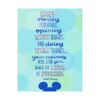 AMERICAN LUXURY GIFTS Inspirational Quote Cartoon Wall Art Print 8x10 – Keep Moving Forward Poster for Home Office or Classroom – Motivational Unframed Decor for Success & Growth Mindset