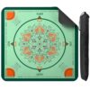 American Mahjong Mat with Floral Mandala-Non-Slip Mahjongg Table Mat 31.5x31.5 Inch,for Mahjong Board Games Dominoes