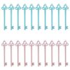 Amosfun 40pcs Key Shaped Gel Ink Pen 0.5mm Fine Point Plastic Body with Clean Lines Multipurpose Functionality, Retro Vintage Novelty Stationery for Game Rewards and Back to School